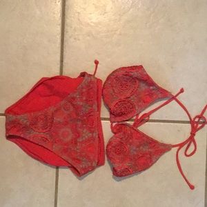 Two piece crochet swimsuit
